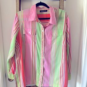Jones New York spring cotton shirt size Large